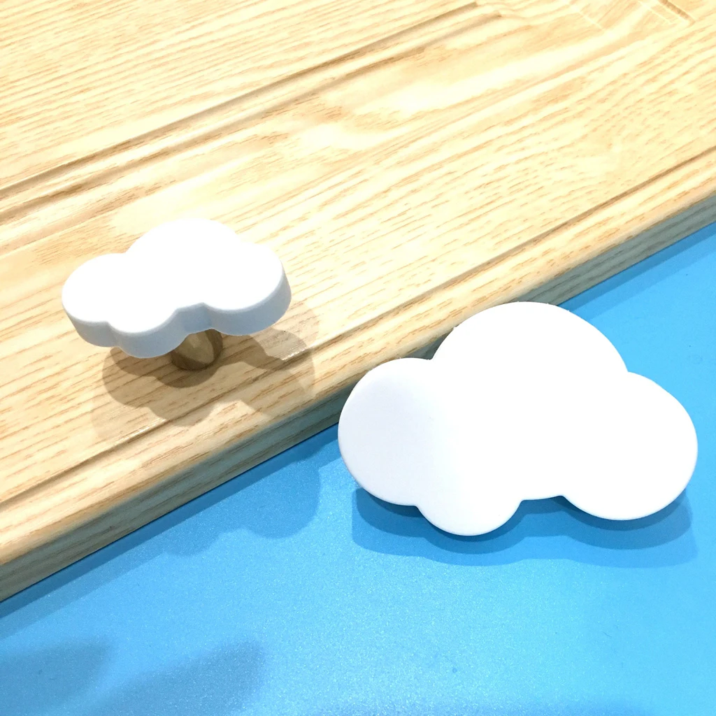 Детские ящики для шкафа ручки и комнаты в форме облака Мультяшные мебельные