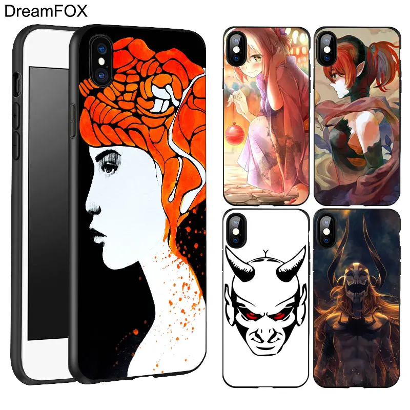 DREAMFOX K084 черный мягкий силиконовый чехол из ТПУ для Apple iPhone 11 Pro XR XS Max X 8 7 6 6S Plus 5 5S 5G SE