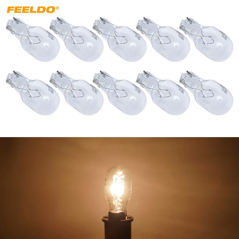 

FEELDO 30pcs Car T15 Wedge 12V 16W Halogen Bulb External Halogen Lamp Replacement Dashboard Bulb Light #MX1310