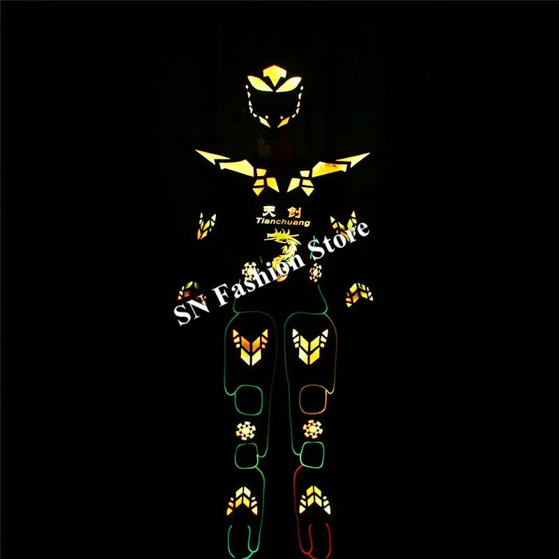 TC 183 программируемые светодиодные костюмы для бальных танцев роботов мужские