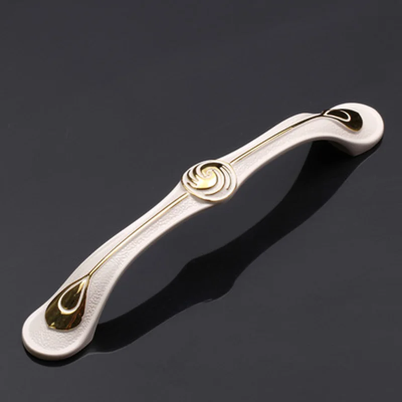 Шкаф ручка мебель ящика дверцы шкафа современный слоновой кости Белый Кухонный