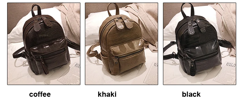Модные женские рюкзаки для девочек, мини рюкзак из искусственной кожи, женский рюкзак с узором «крокодиловая кожа», Подарочный рюкзак, школьный рюкзак для девочек