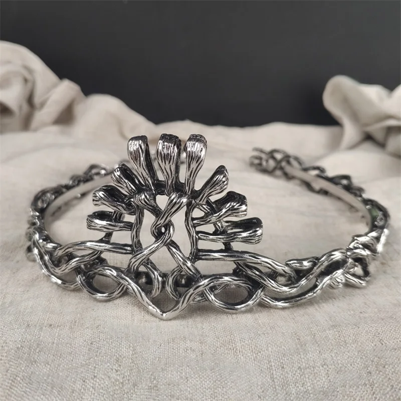 Игра престолов Cersei Lannister Косплей Корона повязка на голову металлические заколки для волос резинки для волос реквизит аксессуары для женщин Рождественский подарок - Цвет: Белый
