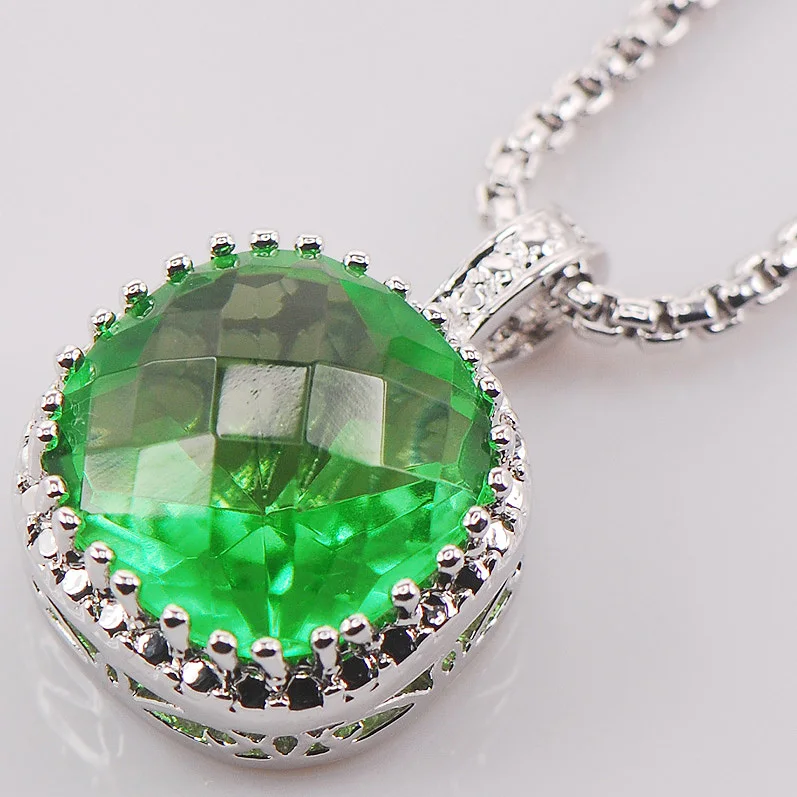 

Peridot серебро 925 пробы модные ювелирные изделия кулон TE444