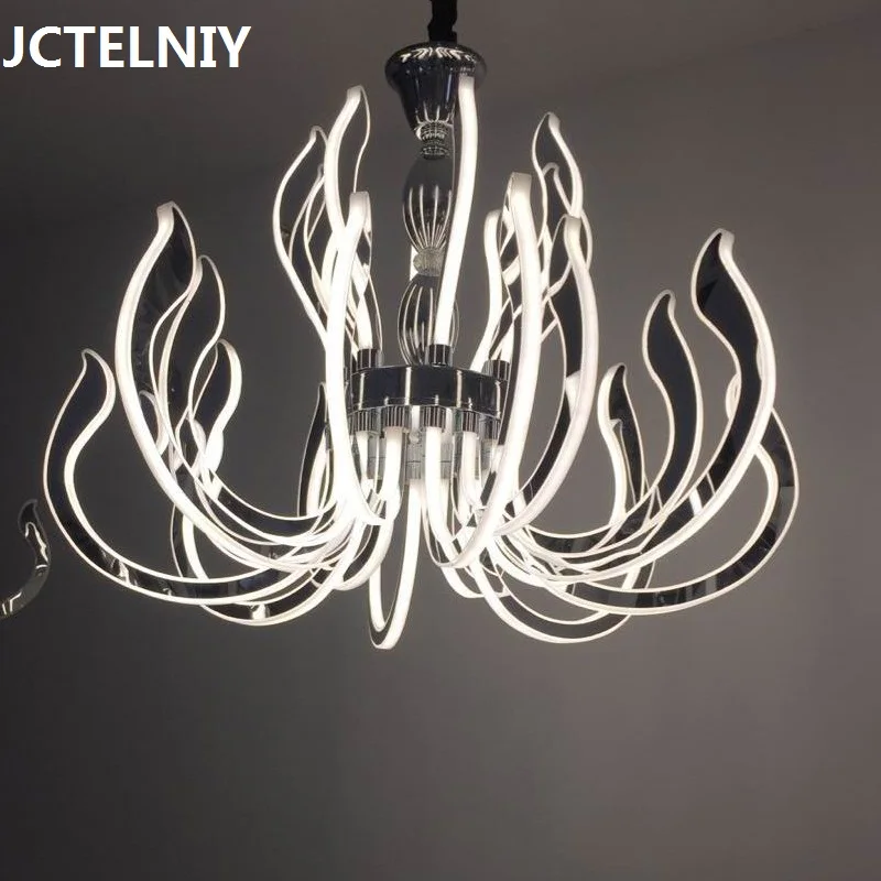 Современная роскошная светодиодная люстра акриловая лампа для гостиной