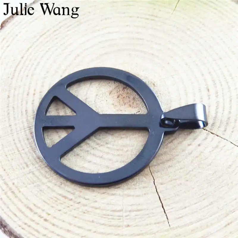 1 шт. черная подвеска Julie Wang из нержавеющей стали|Шармы| |