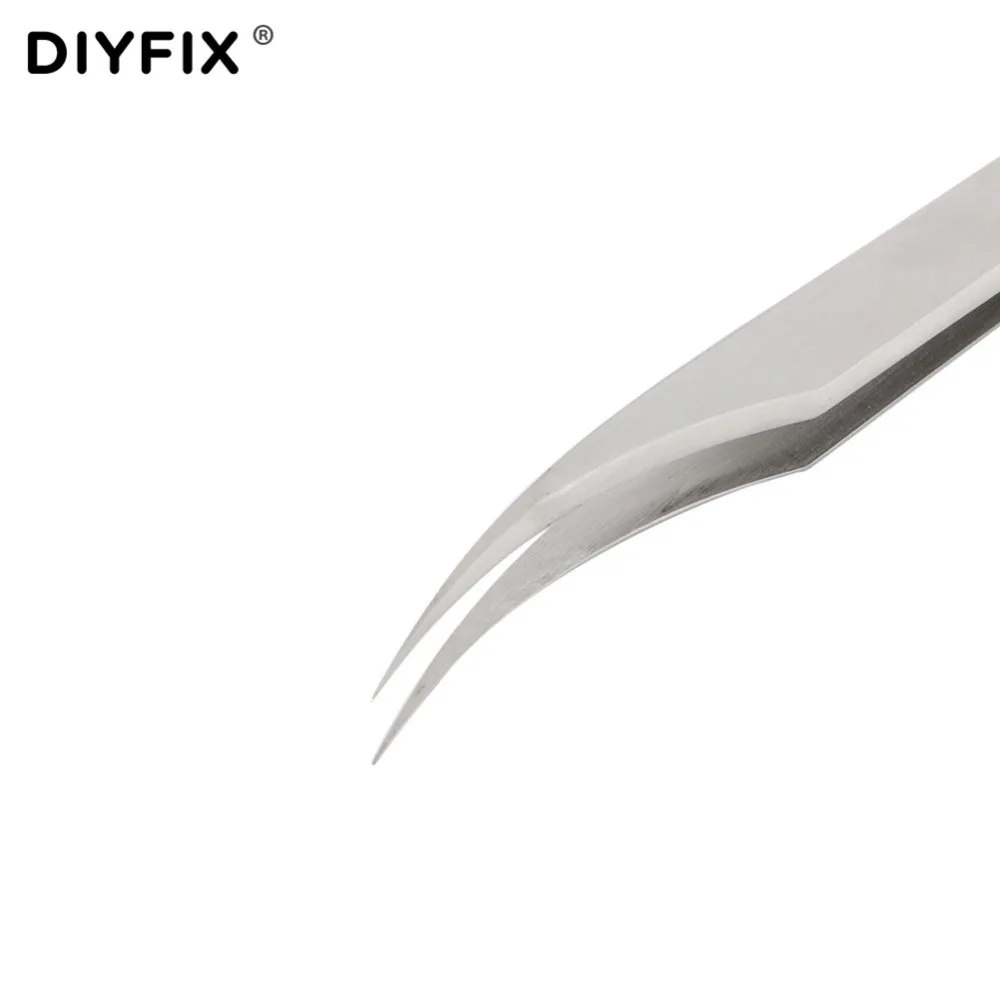 2 шт. антистатические щипцы DIYFIX прецизионные из нержавеющей стали тонкие
