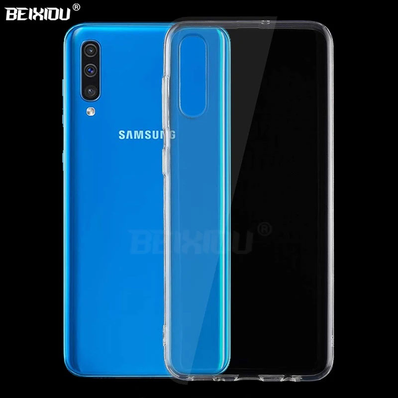 Чехол для samsung Galaxy A50 TPU Силиконовый прочный прозрачный мягкий чехол SM A505F/DS