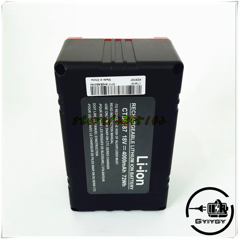 Для защелкивающаяся крышка CTB6187 CTB6185 CTB4187 CTB4185 18 V 4.0A батарея CTC620 CTCFA620 CTFU620 CTCFK620 двойной химии Зарядное устройство серии