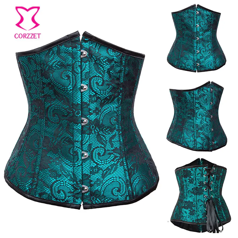 Женский кружевной корсет с вышивкой и поясной подгрудный Corpete Corselet Korsett|bustier