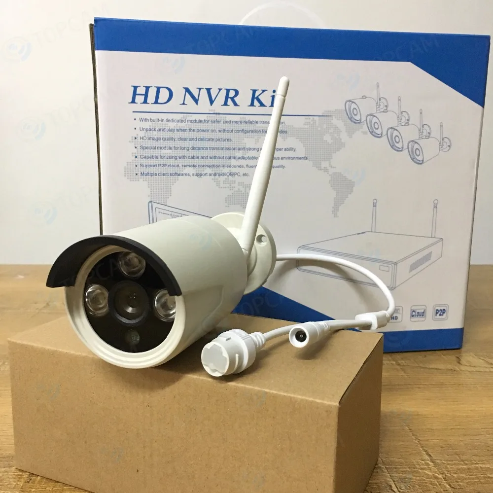 IP-камера наружного видеонаблюдения TOPCAM 4 канала 960P HD ИК ночное видение |