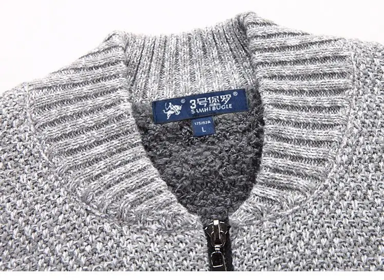 Зимний теплый свитер для мужчин 2020 мужской толстый шерстяной кардиган брендовая