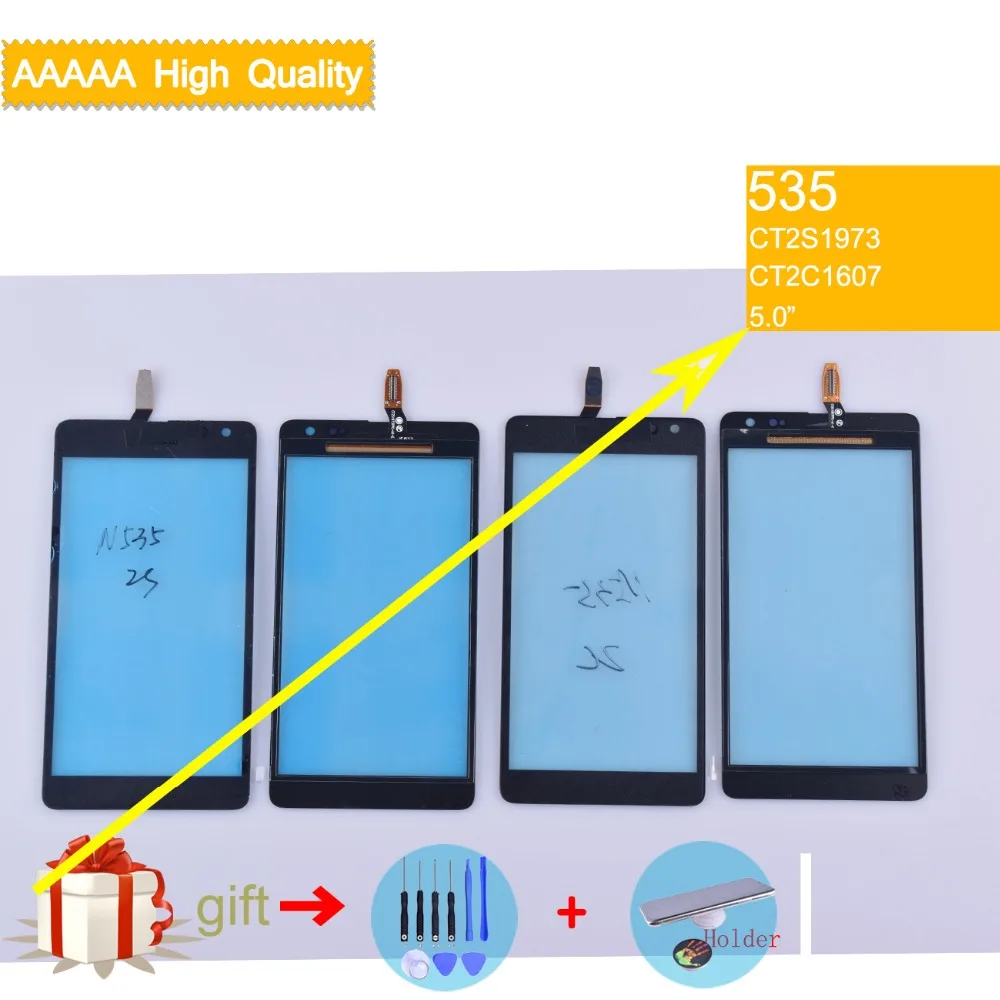 For Nokia Microsoft Lumia 535 N535 CT2S1973 CT2C1607 Touch Screen Panel Sensor Digitizer Front Glass Outer Touchscreen | Мобильные