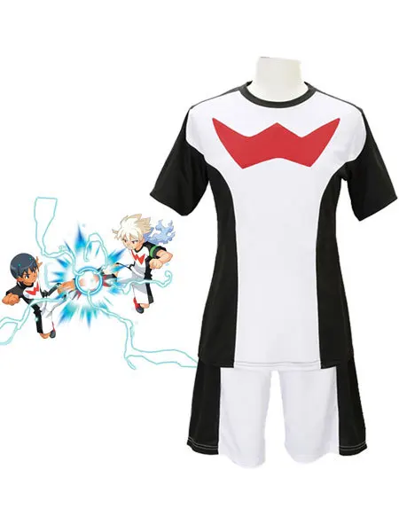 

inazuma11 Anime Cos Halloween SoccerUniform black Summer School Uniform Cosplay Cartoon Man Woman Cosplay Costume