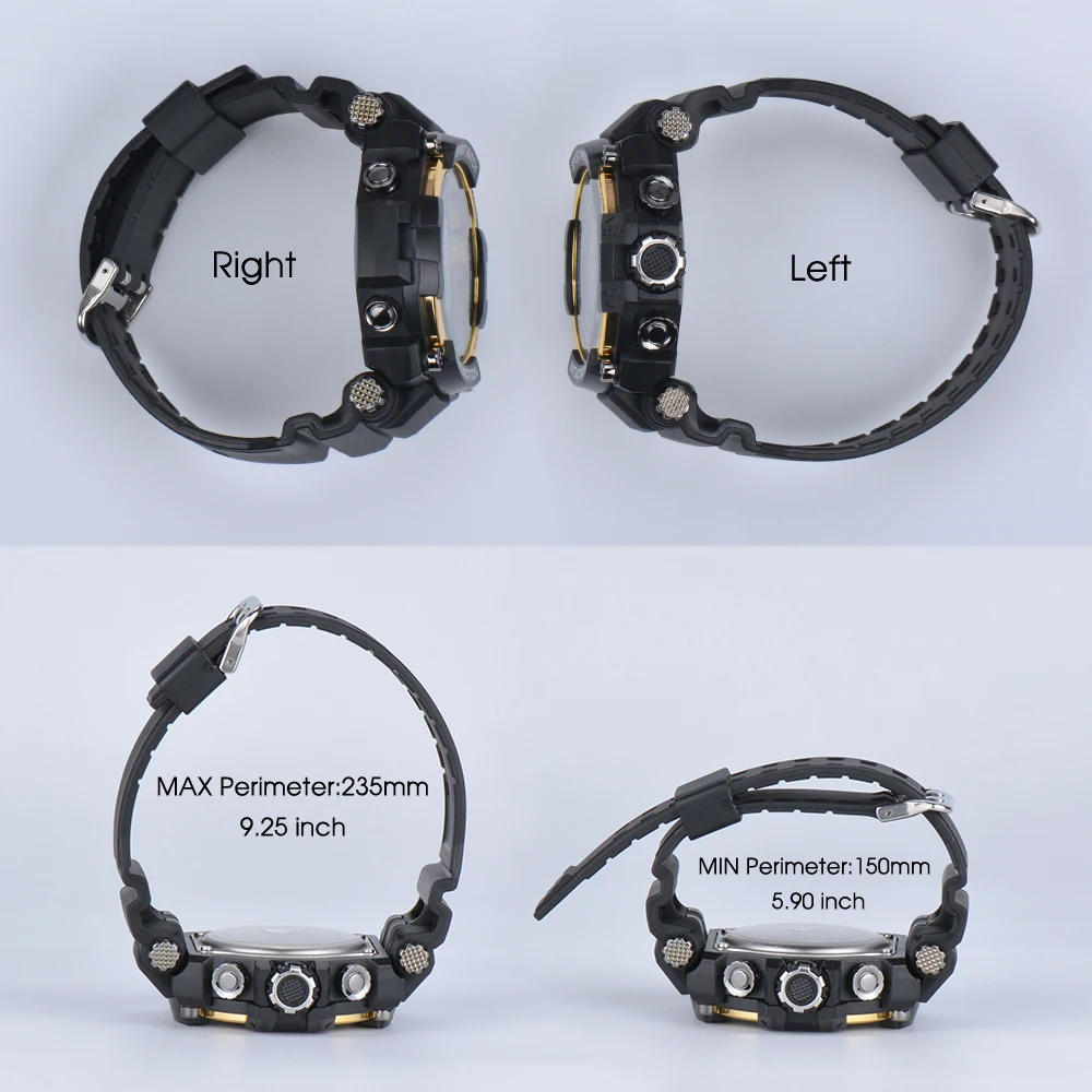 

GOODWEEK Outdoor Men Sport Watch Waterproof Digital Quartz Watches Men's Military Dual Display Watches Swim Relogios Masculino