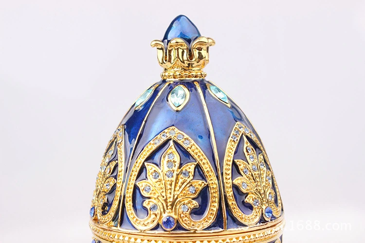 Новогодний подарок русские яйца Enamed шкатулка Золотой Рождественский украшения