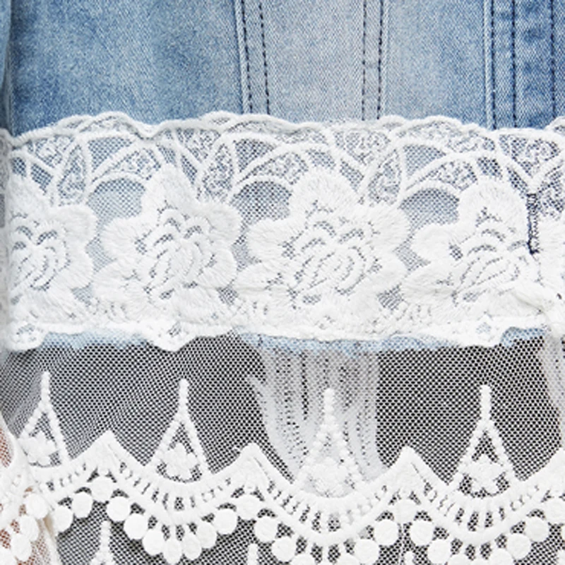 HEE GRAND/женская джинсовая куртка повседневное облегающее короткое пальто с