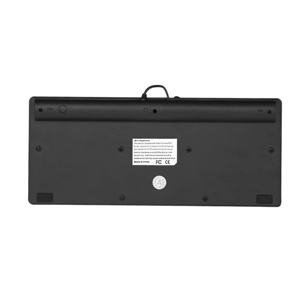 RL-K7 Мини Проводная USB клавиатура 78 клавиш маленькая Водонепроницаемая клавиатура для ноутбука ПК настольный компьютер офис