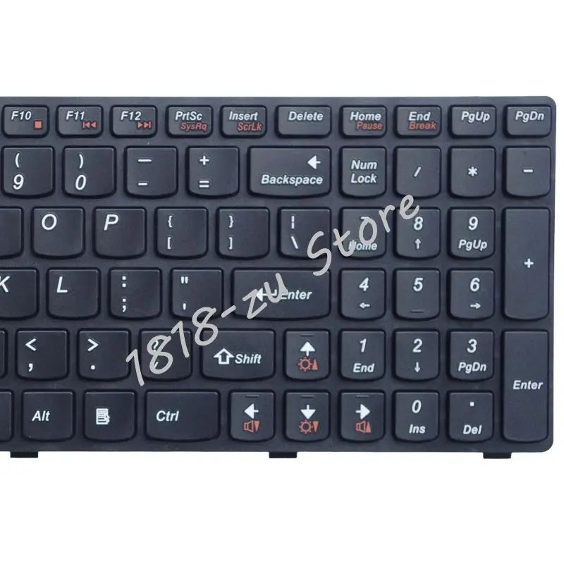 Английская клавиатура YALUZU для Lenovo G580 Z580 G580A V580A Z580A G585 G585A IDEAPAD Z585 Z585A черная США с