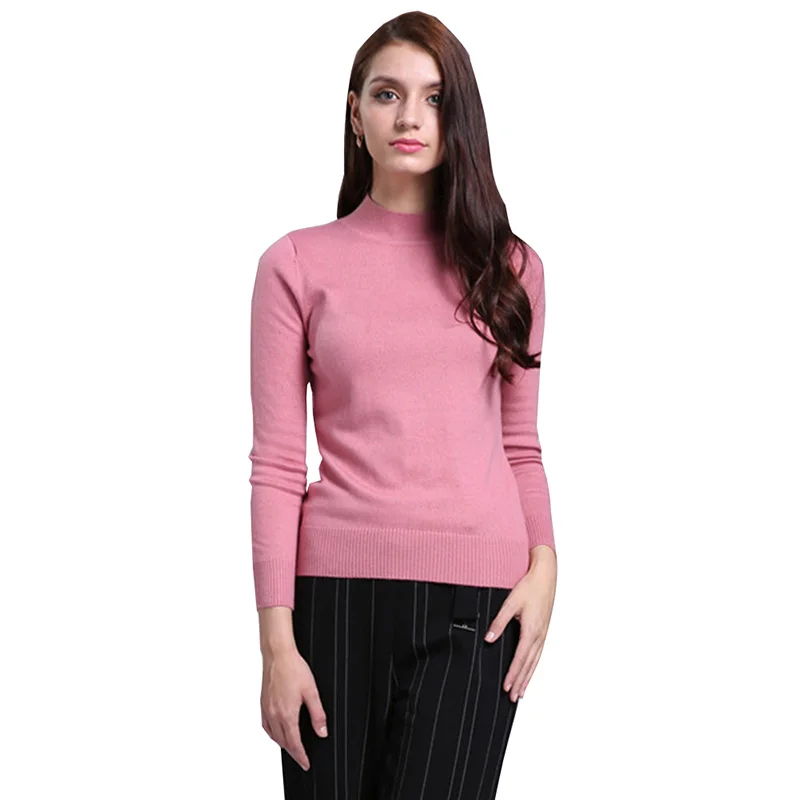 Sparsil женский осенний и зимний кашемировый свитер тонкий с o-образным вырезом