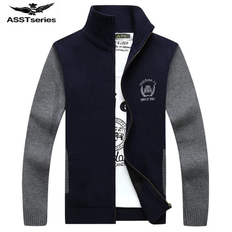Мужской свитер с воротником стойкой Jeep черный осень 2019|fashion men sweater|men fashion sweatermen