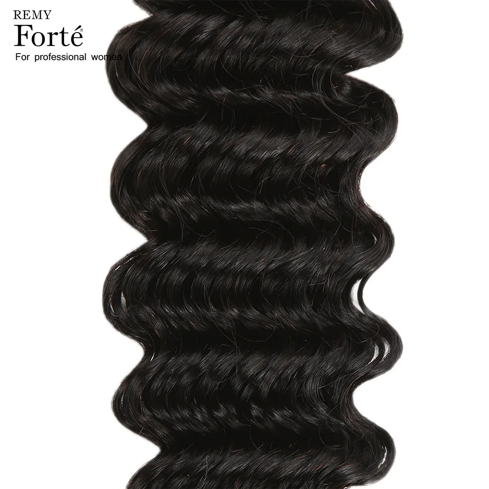 Remy Forte 30 дюймов Пучки глубокая волна пучки бразильские волосы переплетения