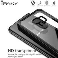 ipaky transparent case for samsung galaxy s9 plus case soft tpupc back cover armor shockproof case for samsung galaxy s9 coque