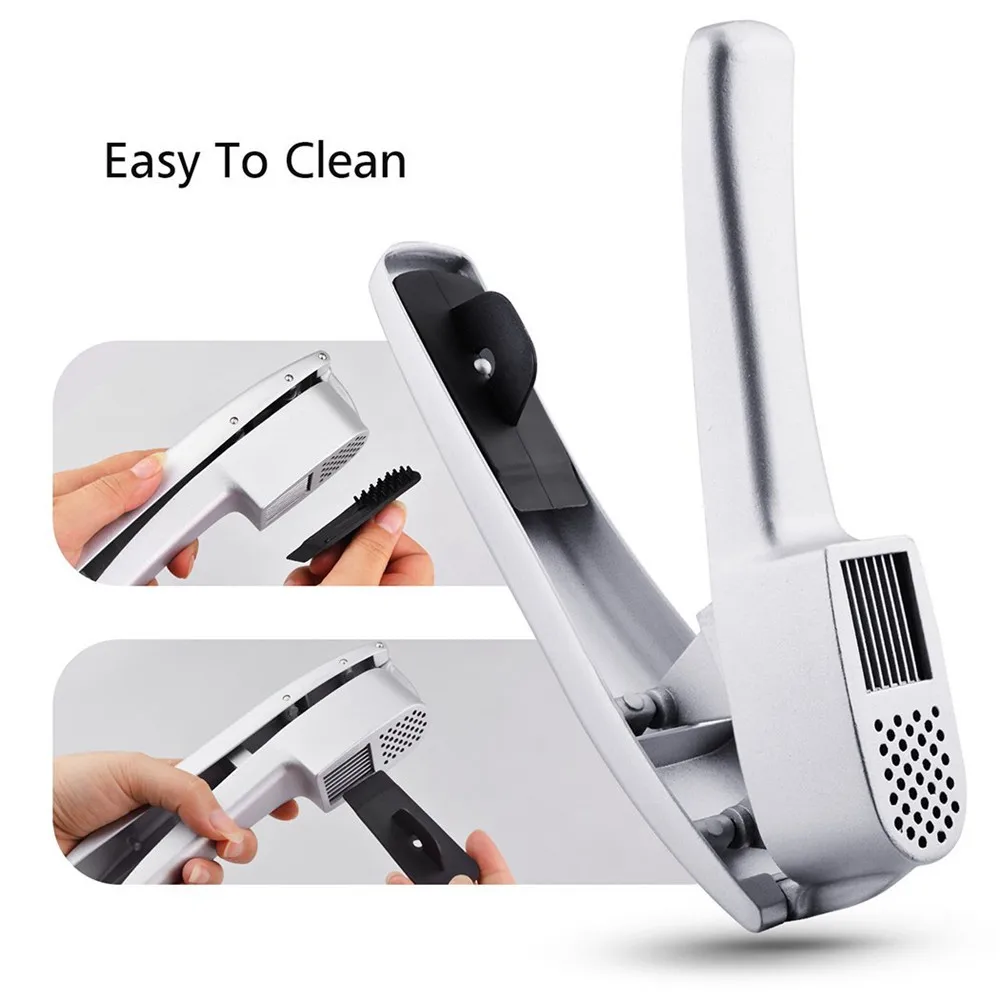 Чеснок Пресс и слайсер 2 в 1 Алюминиевый чеснок имбирь мясорубка ломтерезка с