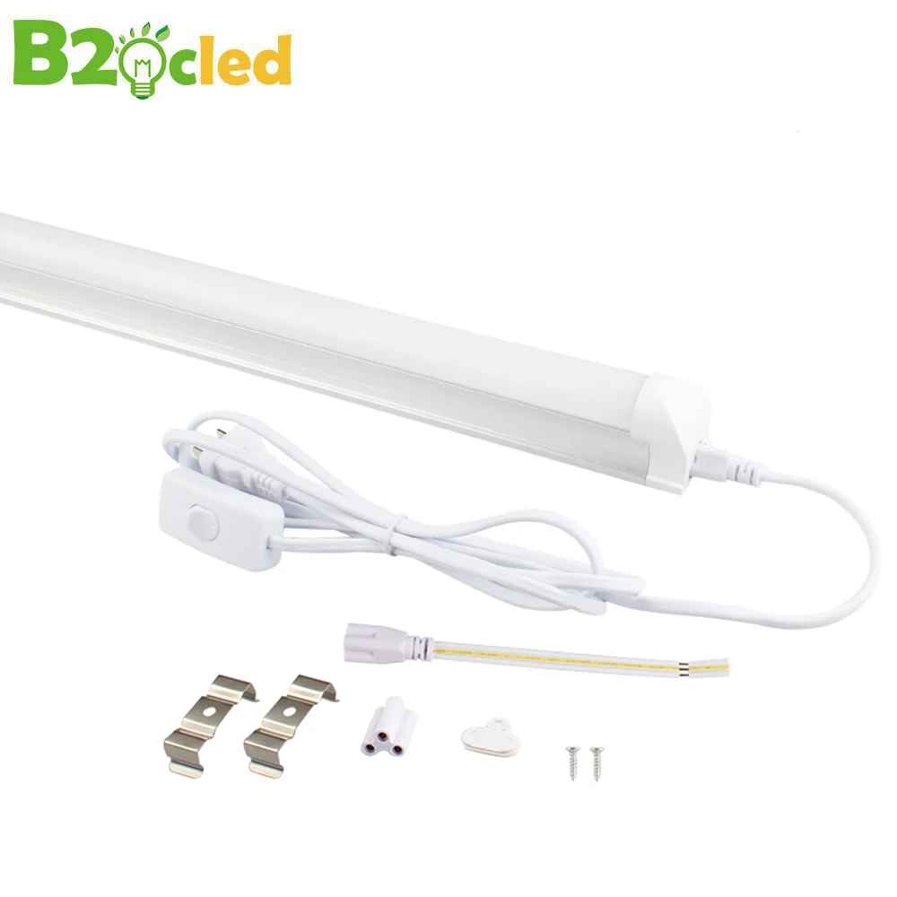 B2cLED СВЕТОДИОДНЫЕ Трубки T8 Интегрированы 600 мм Разъем Переключателя 48 Светодиодов
