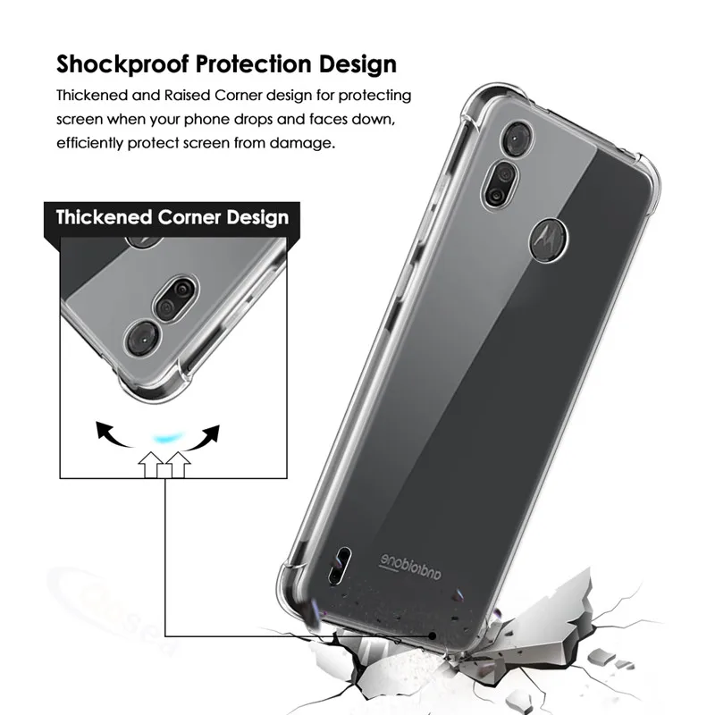 Qosea для Motorola Moto P40 механизм чехол тонкий мягкий силиконовый термополиуретановый