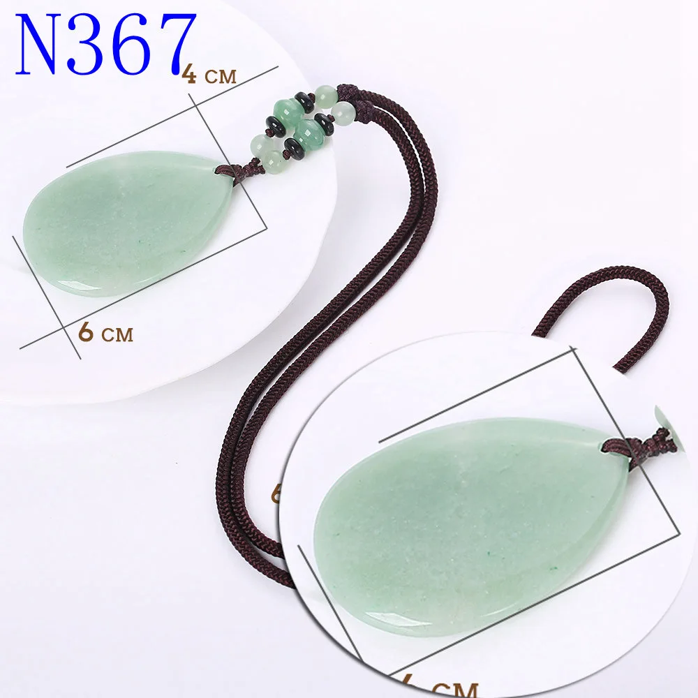Aventurine Yumten воды Висячие Длинные ожерелье розовый кварц свитер цепь драгоценный камень кулон Модные аксессуары ювелирные изделия из натурального камня кристалл ожерелье ювелирные изделия подарки натуральные камни - Цвет камня: Aventurine