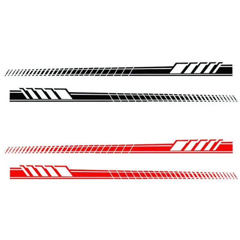 Лидер продаж 2 шт. универсальная наклейка для гоночного тела боковая полоса