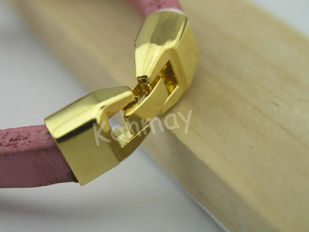 2 Цвета 10 шт античные с серебристым крюк застежки для лакричная кожа браслет