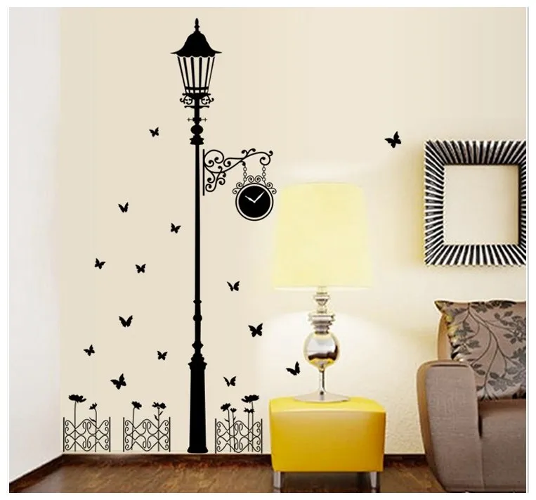 

Personality corridor lamp background porch is decorated wall stickers household paste of foreign trade