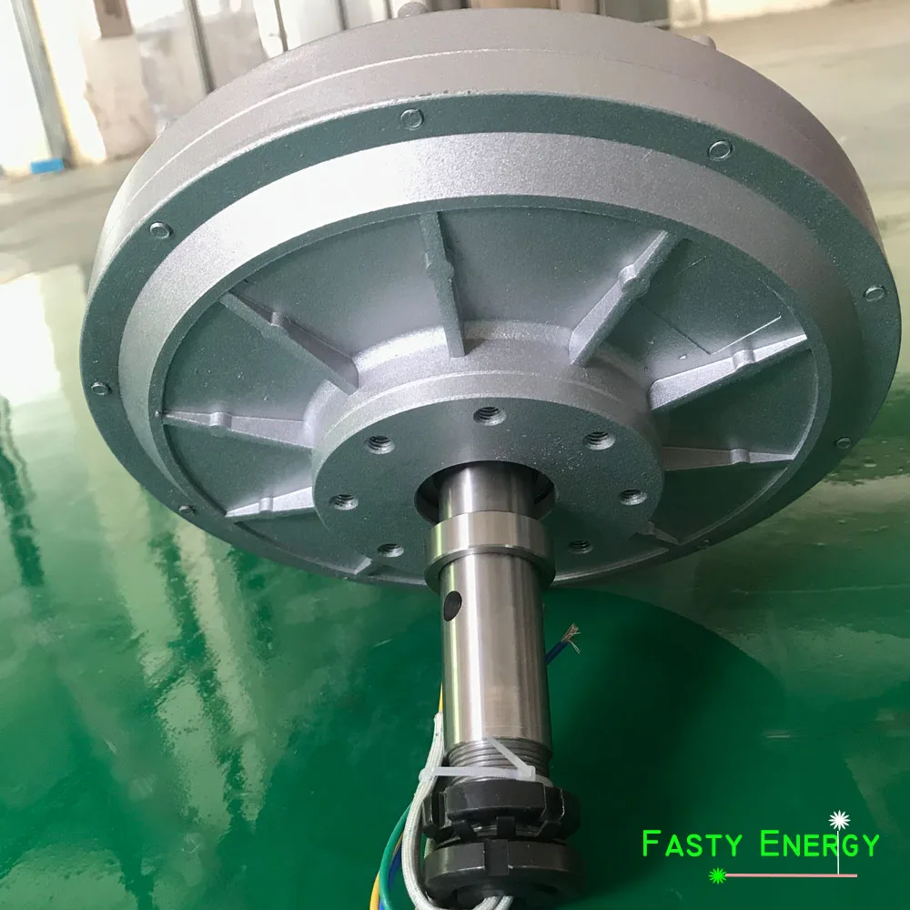 

3000W/ 3kw 100, 180, 260rpm 96/220/380VDC Vertical Wind Turbine PMG Coreless Maglev DIY Generator for New Energy Engine POWER
