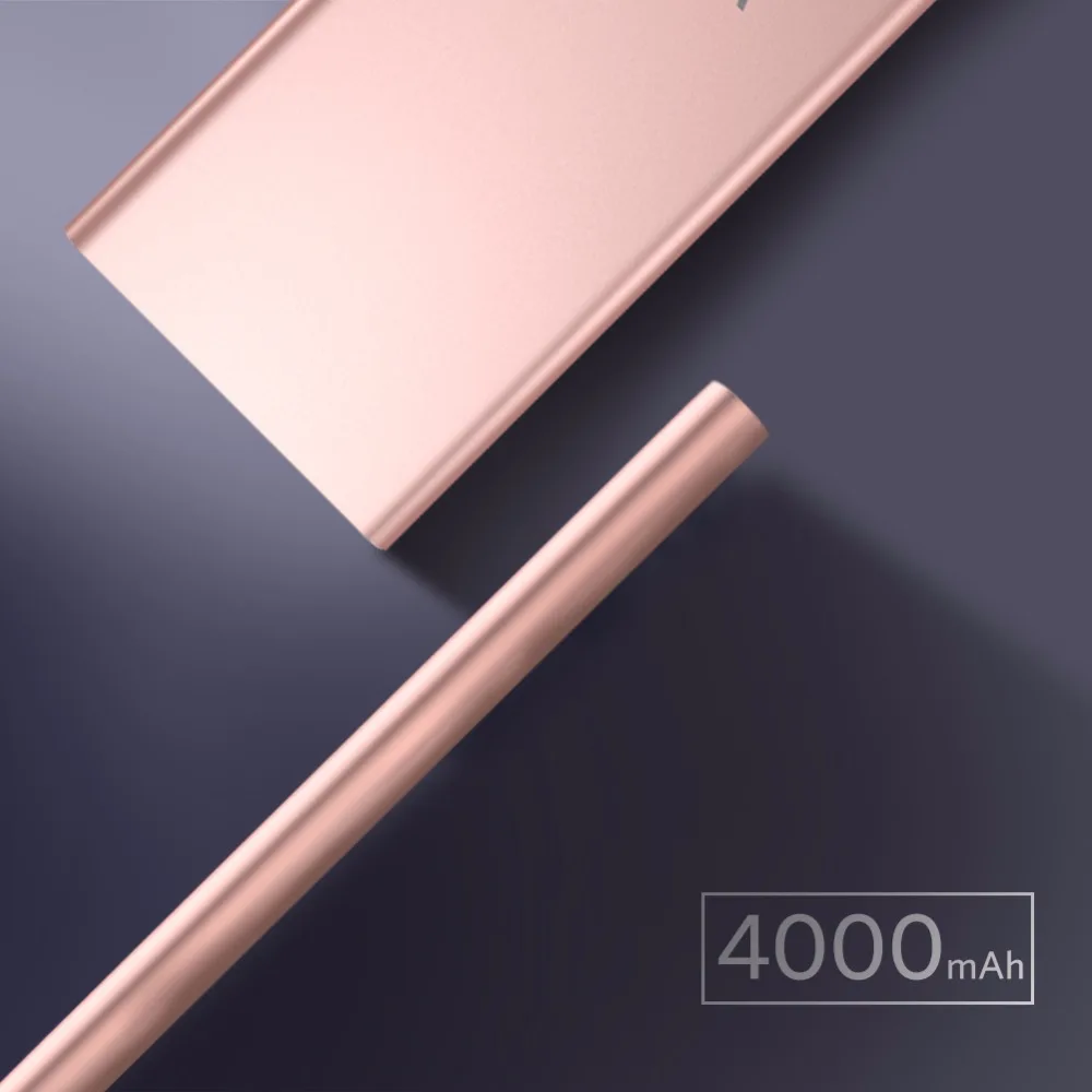 Yoobao KJ01 4000 мАч двойной USB вход внешний аккумулятор ультратонкий 9,3 мм портативное зарядное устройство литий-полимерный банк питания для мобильного телефона для LG