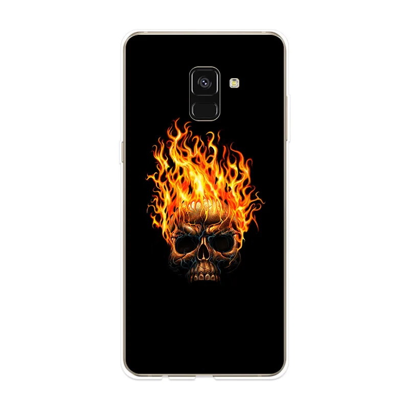 Чехол для телефона Samsung Galaxy A3 A5 A7 2017 2016 2015 чехол с рисунком пламени A6 A8 Plus A9 2018 |