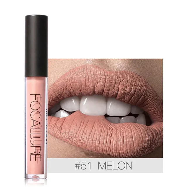 Focallure Matte жидкая помада водонепроницаемый блеск для губ телесного цвета долговечный матовый красный оттеночный блеск для губ палочка для губ Косметика 12 цветов - Цвет: 51