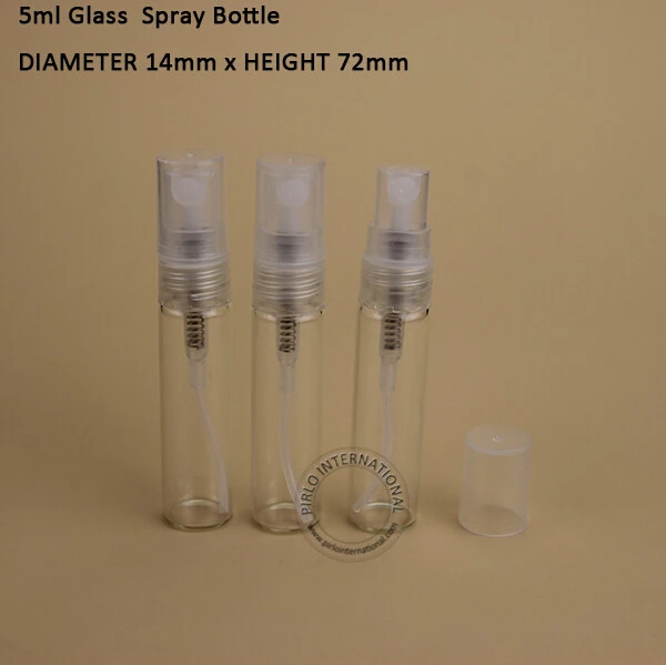 50 шт./лот 5 мл пустой стеклянный пульверизатор бутылка маленький распылитель