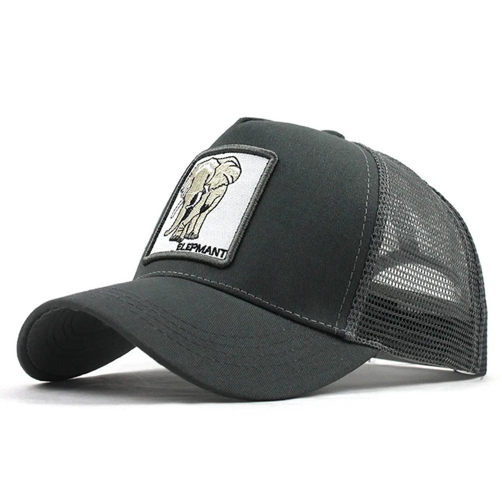Green Gorras de animales унисекс Открытый хлопок высокого качества животных кепки-бейсболки с вышивкой женские мужские шапки регулируемые gorra animales - Цвет: Green