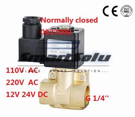 Высокое качество 1/4 '餾 PSI Электрический электромагнитный клапан DC24V нормально