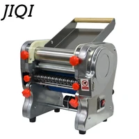 jiqi electric spaghetti pasta maker noodles pressing machine stainless steel commercial dough roller cutter hanger 24mm 110v us