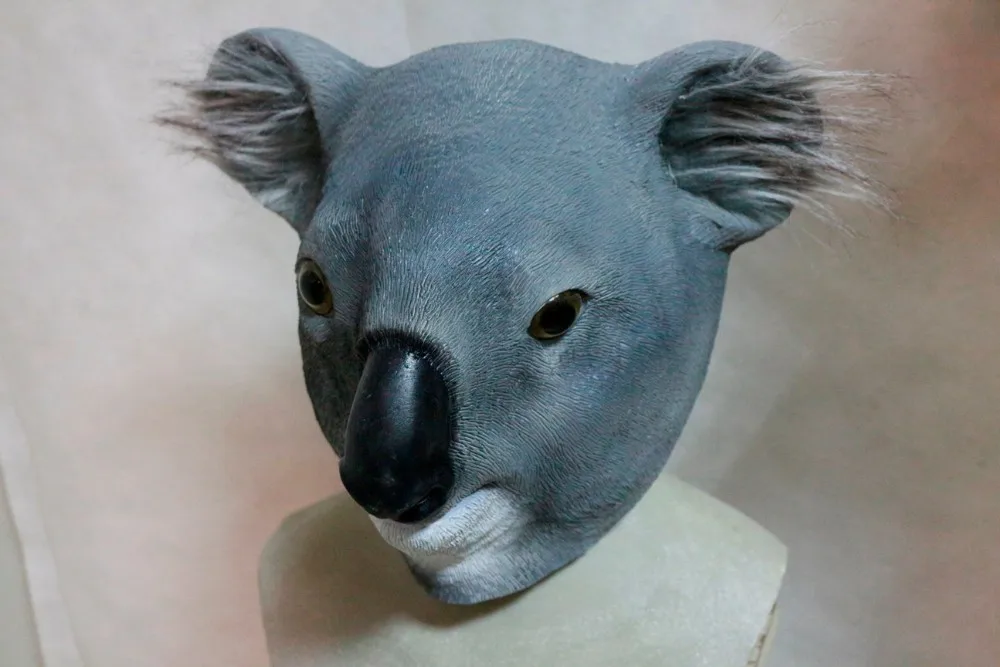 

3D Realistic Fancy Dress Adult Full Head Animal Latex Koala Mask