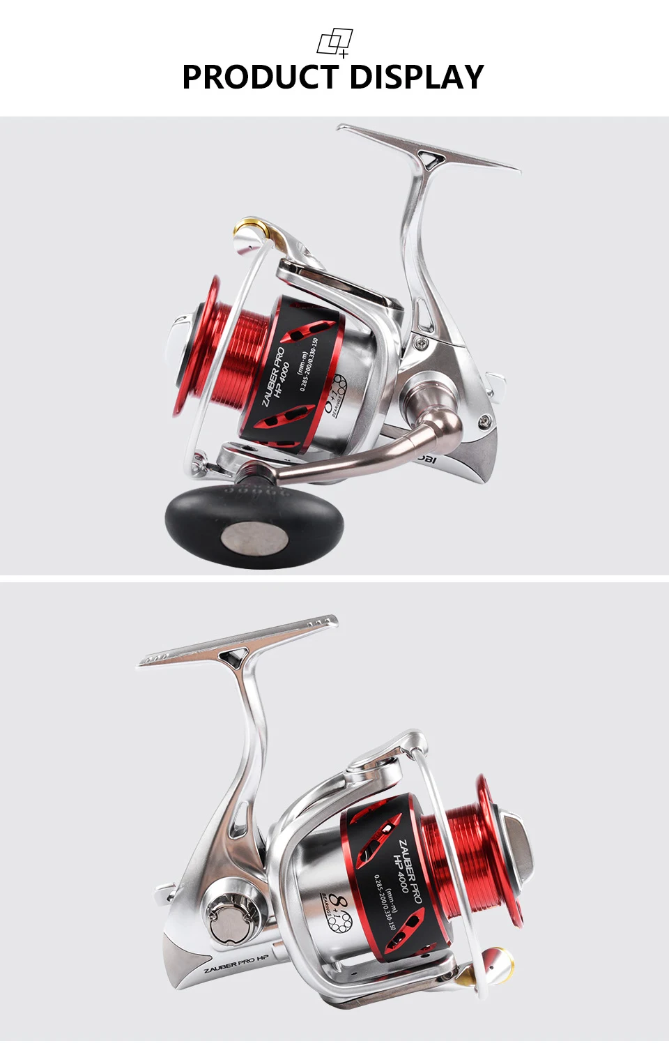 RYOBI ZAUBER PRO HP Рыболовные катушки спиннинговое колесо 8+ 1BB Передаточное отношение 5,1: 1/5. 0:1 морская самофиксирующаяся Ручка Катушка для рыбалки