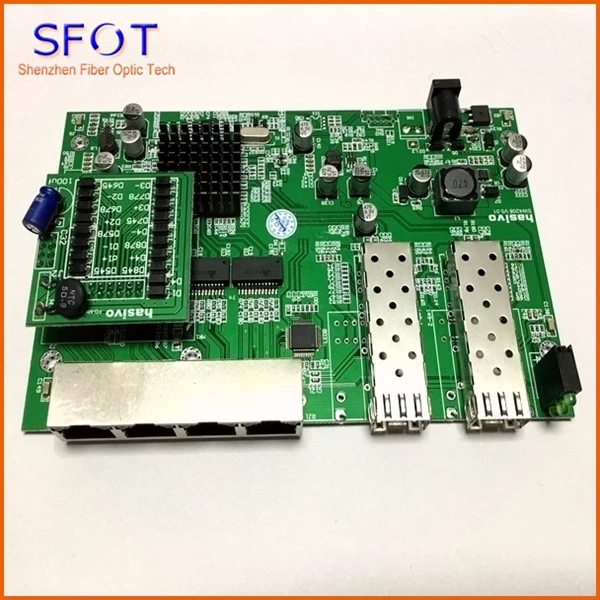 Плата обратного переключателя POE 2 порта SFP + 4 S GE Rj45 операционный коммутатор PD|poe