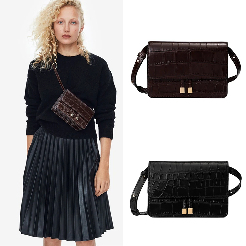 2019 женская сумка простая с клапаном из крокодиловой кожи женские роскошные сумки
