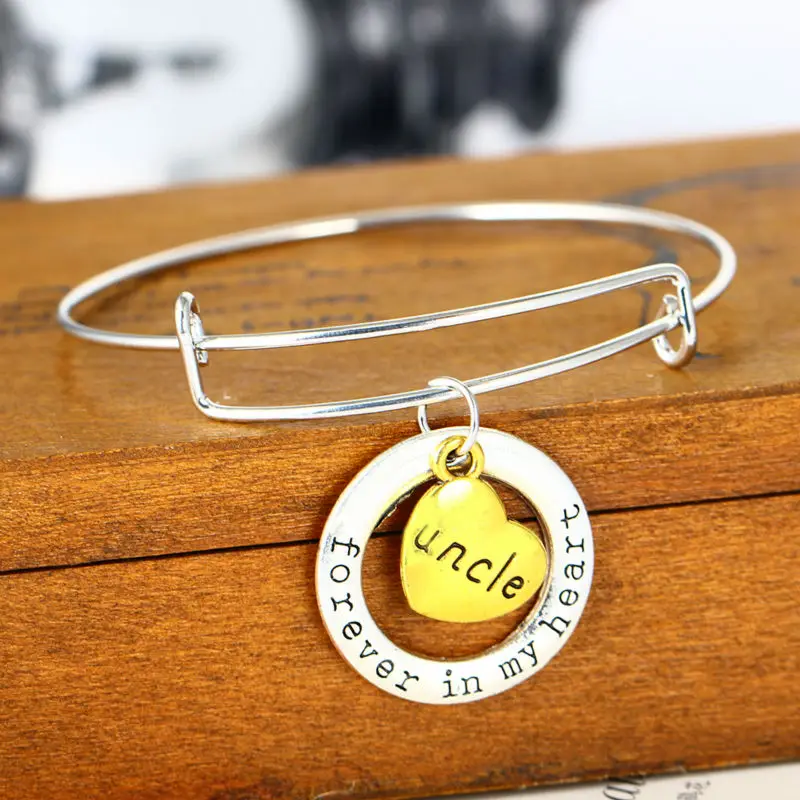 Новые очаровательные браслеты для папы мамы дедушки сердца навсегда в моем