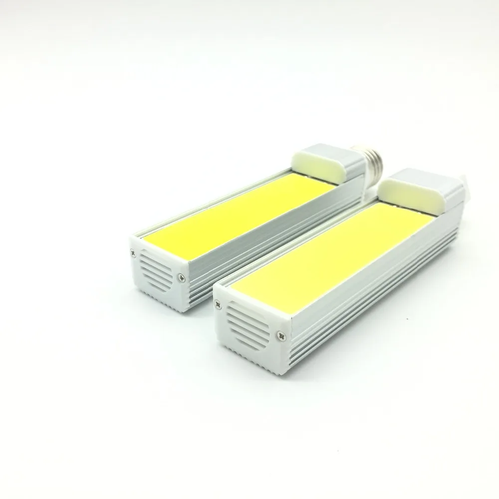 10 шт./лот 7 Вт 9 12 G24d E27 led PLC 2 контактный поворотный угол освещения COB PL лампа трубка