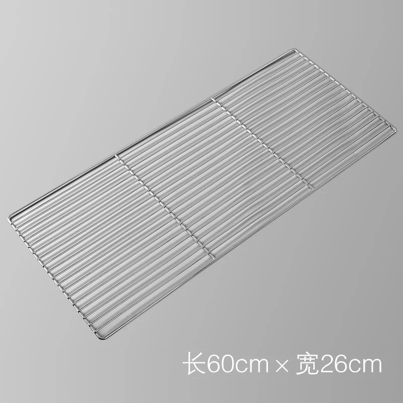 

Hot Sale Stainless Steel Barbecue Mesh Rectangular Household Barbecue Mesh Cooling Heat Resistance Frame Baking Dining BBQ Tools