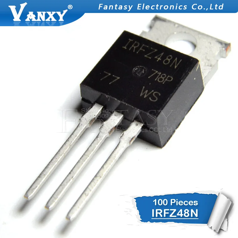 100 шт. IRFZ48N TO220 IRFZ48NPBF TO-220 IRFZ48 Новый и оригинальный IC | Электронные компоненты